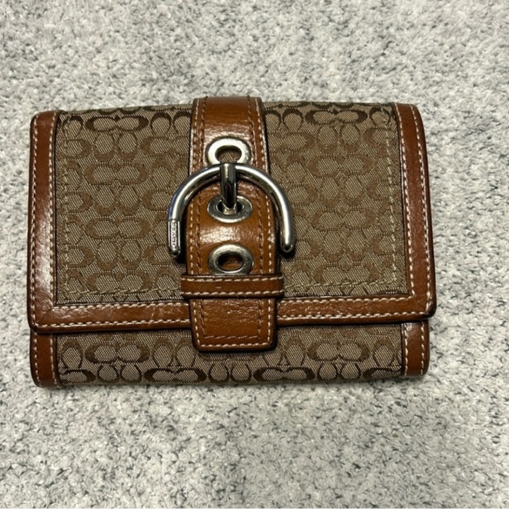 Coach Monogrammed Signature C Compact Wallet